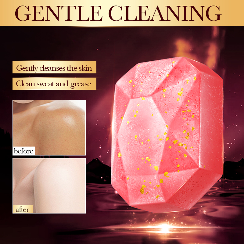 Luxury Skincare Gifts For Women - Sabun Buatan Tangan Berlapis Emas Mawar