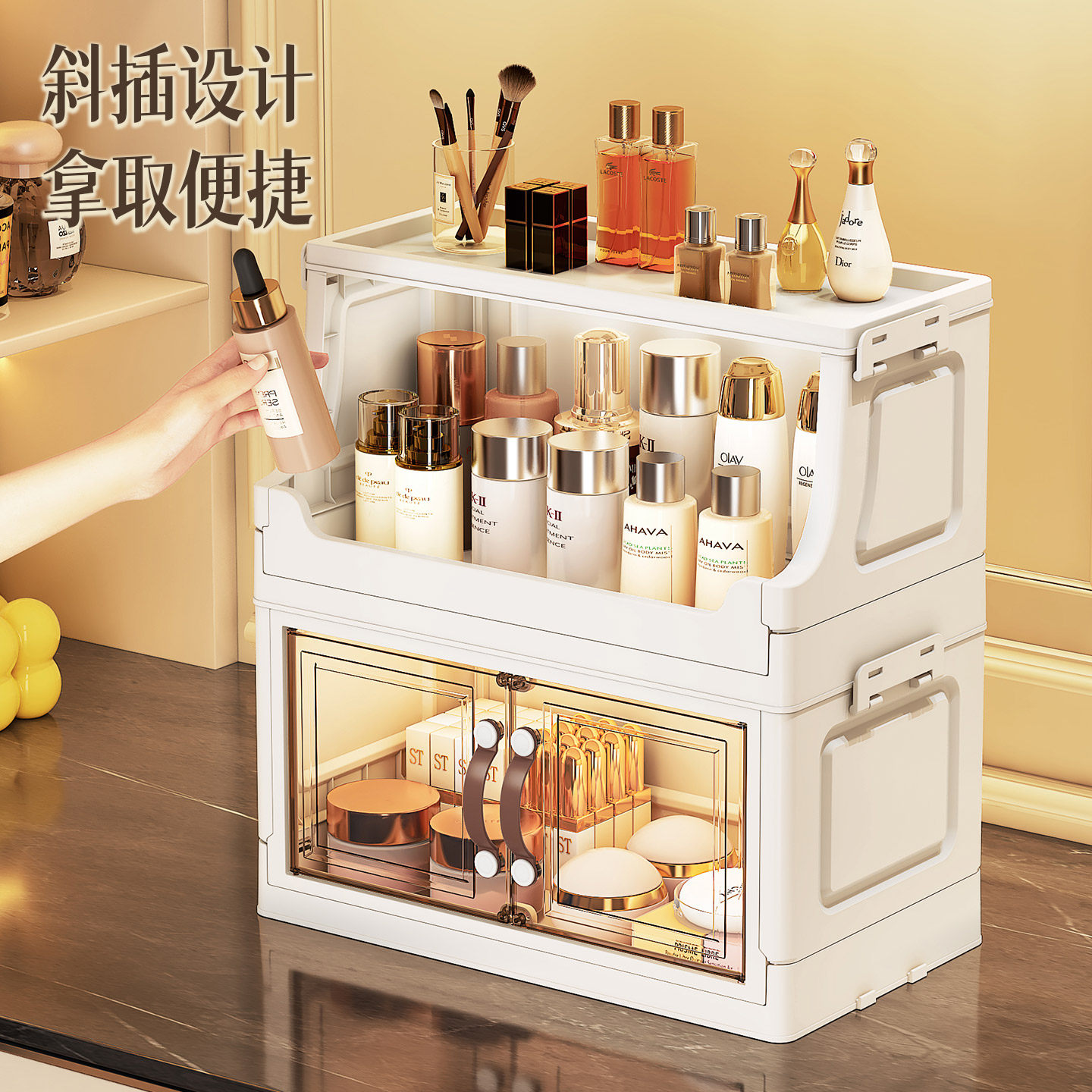 Kotak Penyimpanan Skincare Mul - Luxury Skincare Box ulasan dan harga