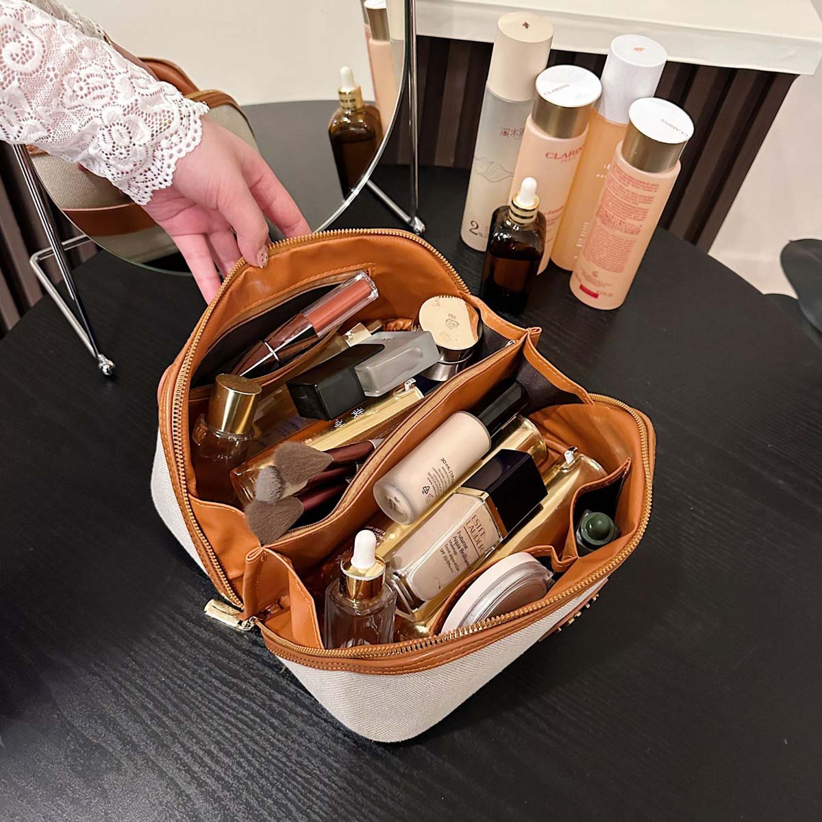 Tas penyimpanan genggam kanvas - Luxury Skincare Box ulasan dan harga