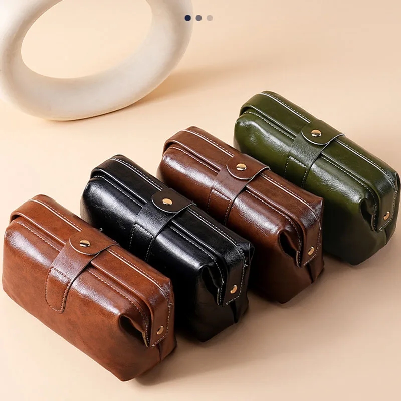 Tas Kosmetik Kulit PU Vintage  - Luxury Skincare Accessories ulasan dan harga