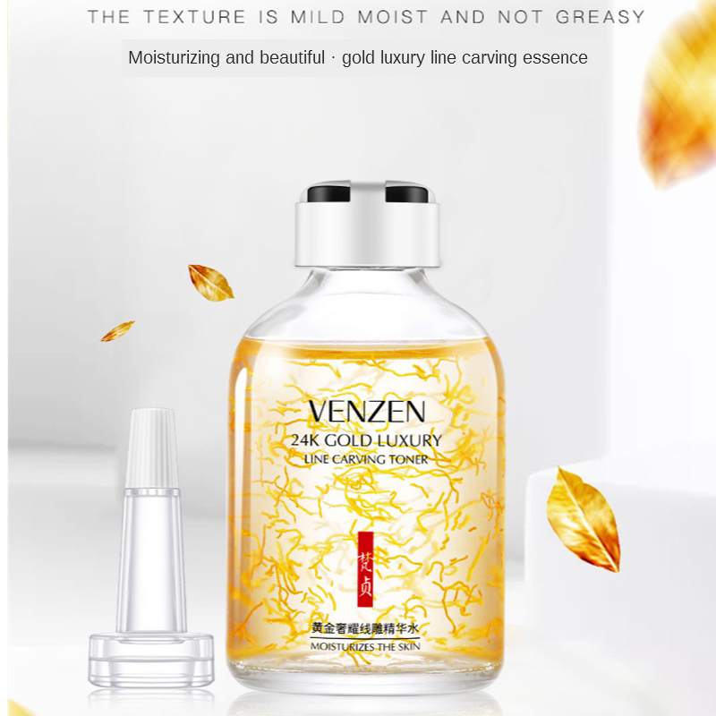 24K Emas Line Ukiran Toner Pel - Luxury Skincare Acne ulasan dan harga
