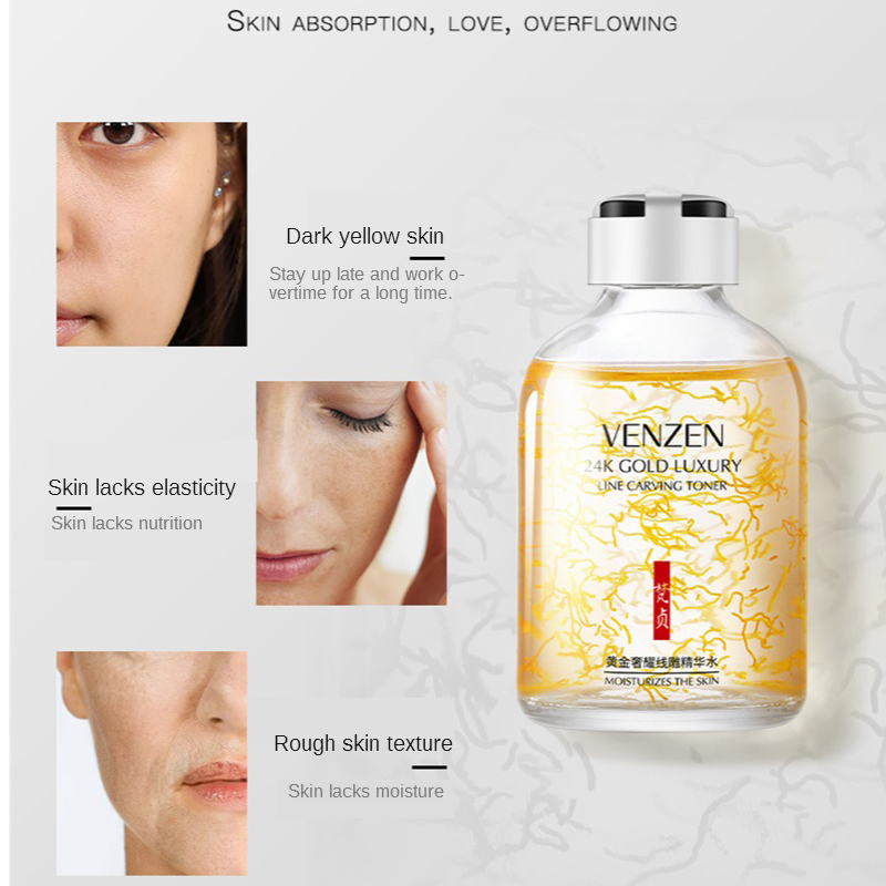 24K Emas Line Ukiran Toner Pel - Luxury Skincare Acne ulasan dan harga