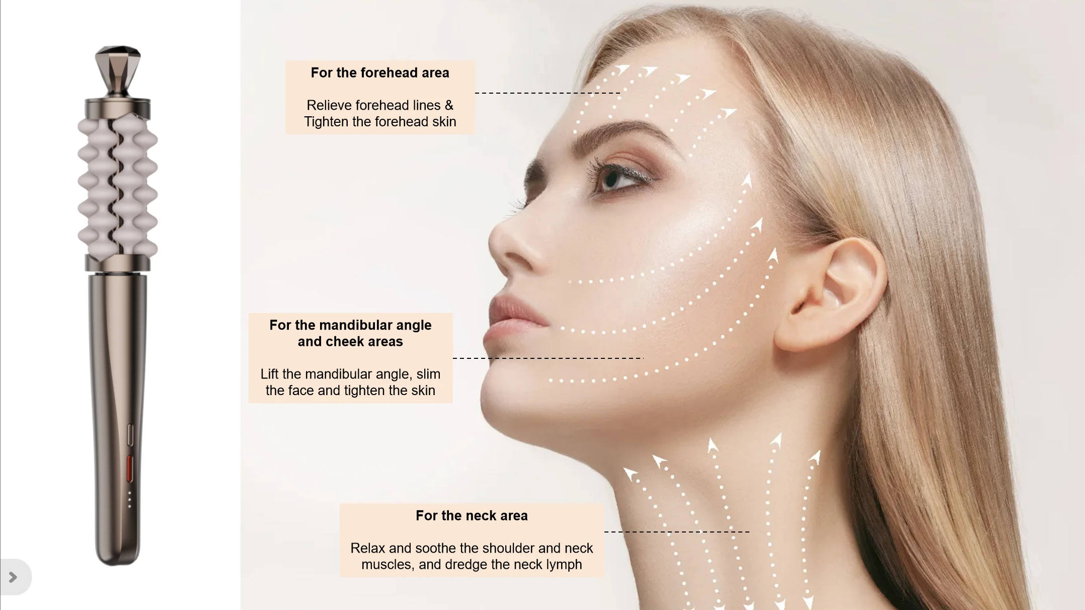 Tongkat Pijat Wajah Mewah Baru - Luxury Skincare Accessories ulasan dan harga