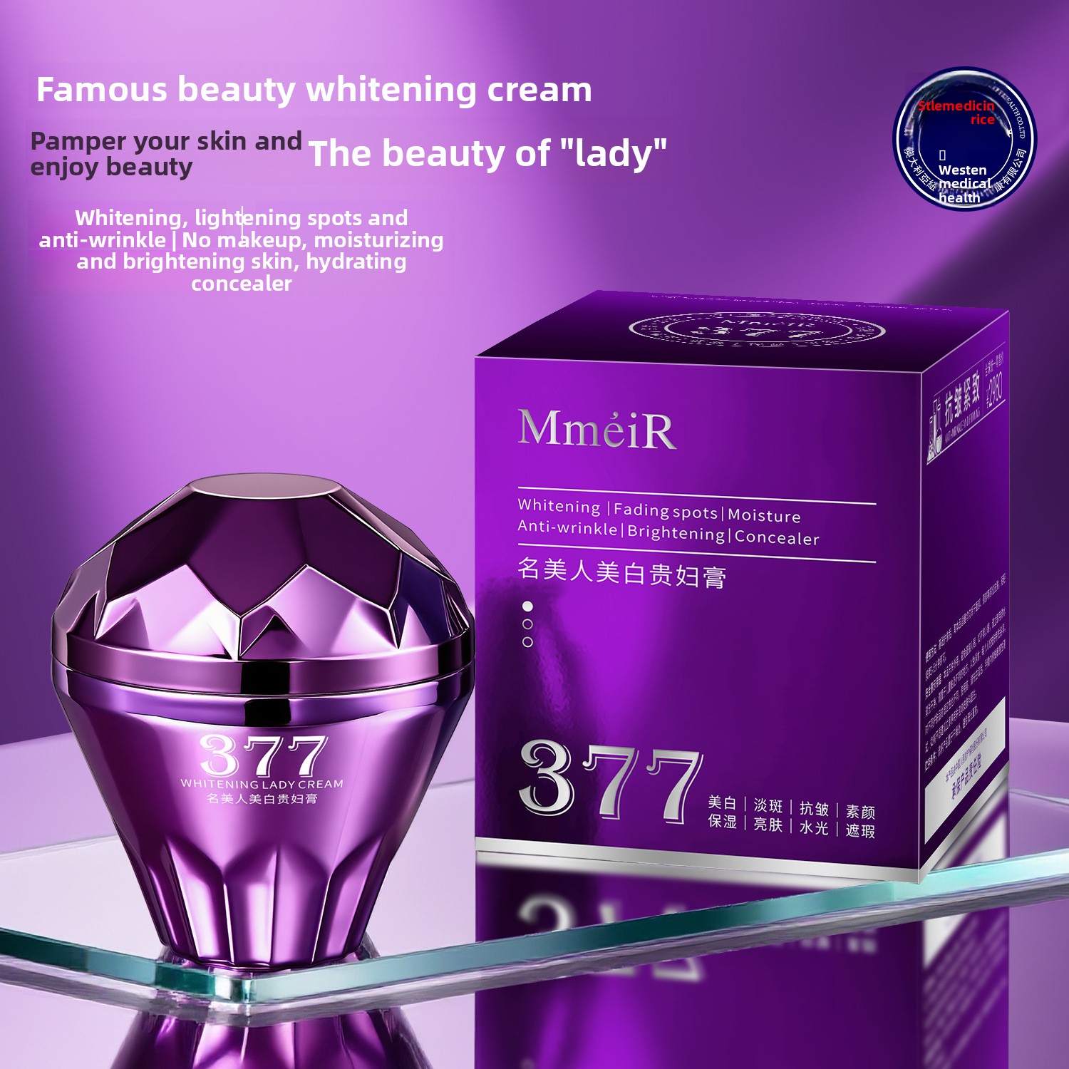 Krim Wajah Pemutih Mewah Melem - Luxury Skincare Whitening Cream ulasan dan harga